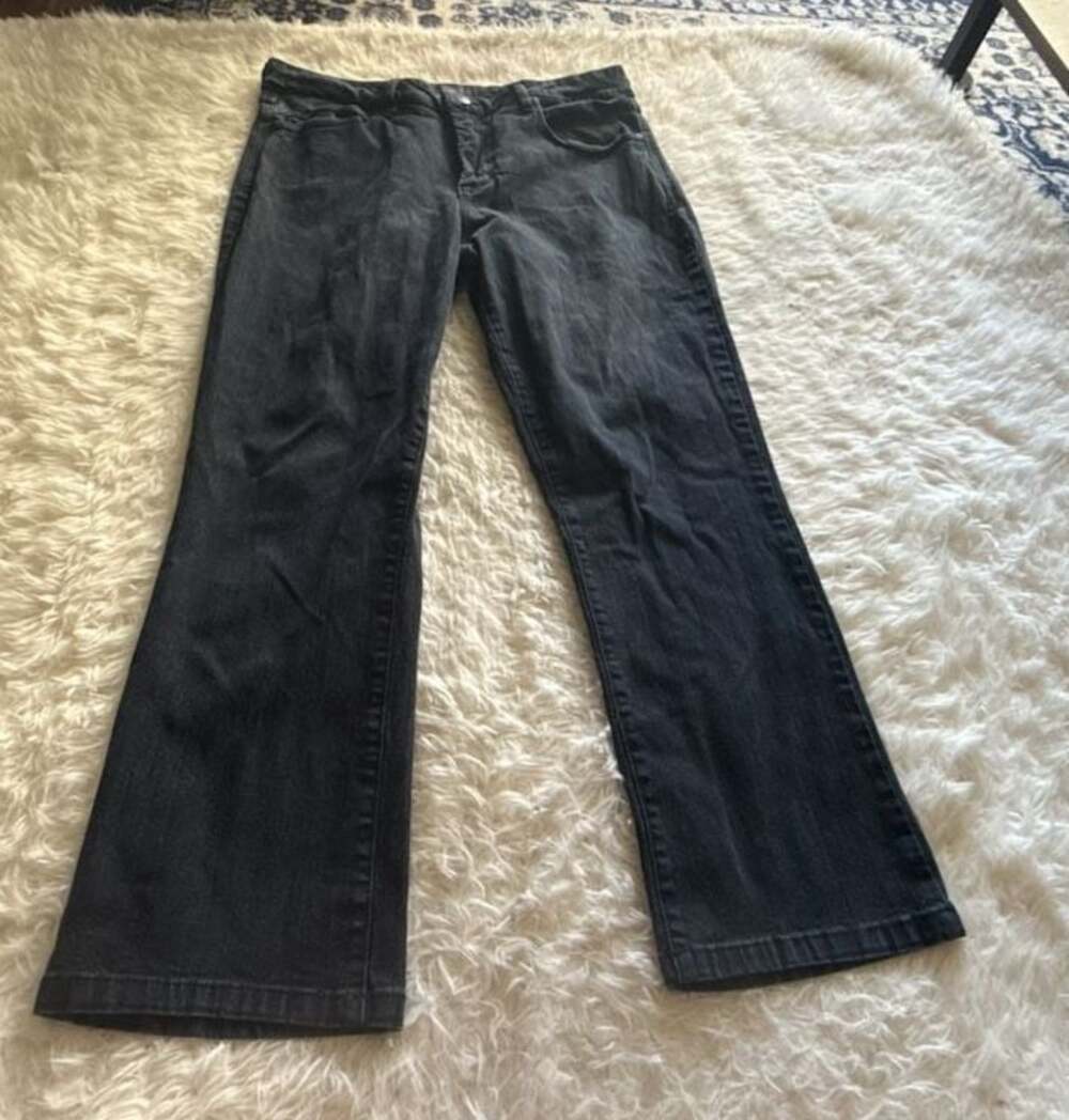 NYDJ Billie Mini Bootcut Black Denim Jeans Size 14‎